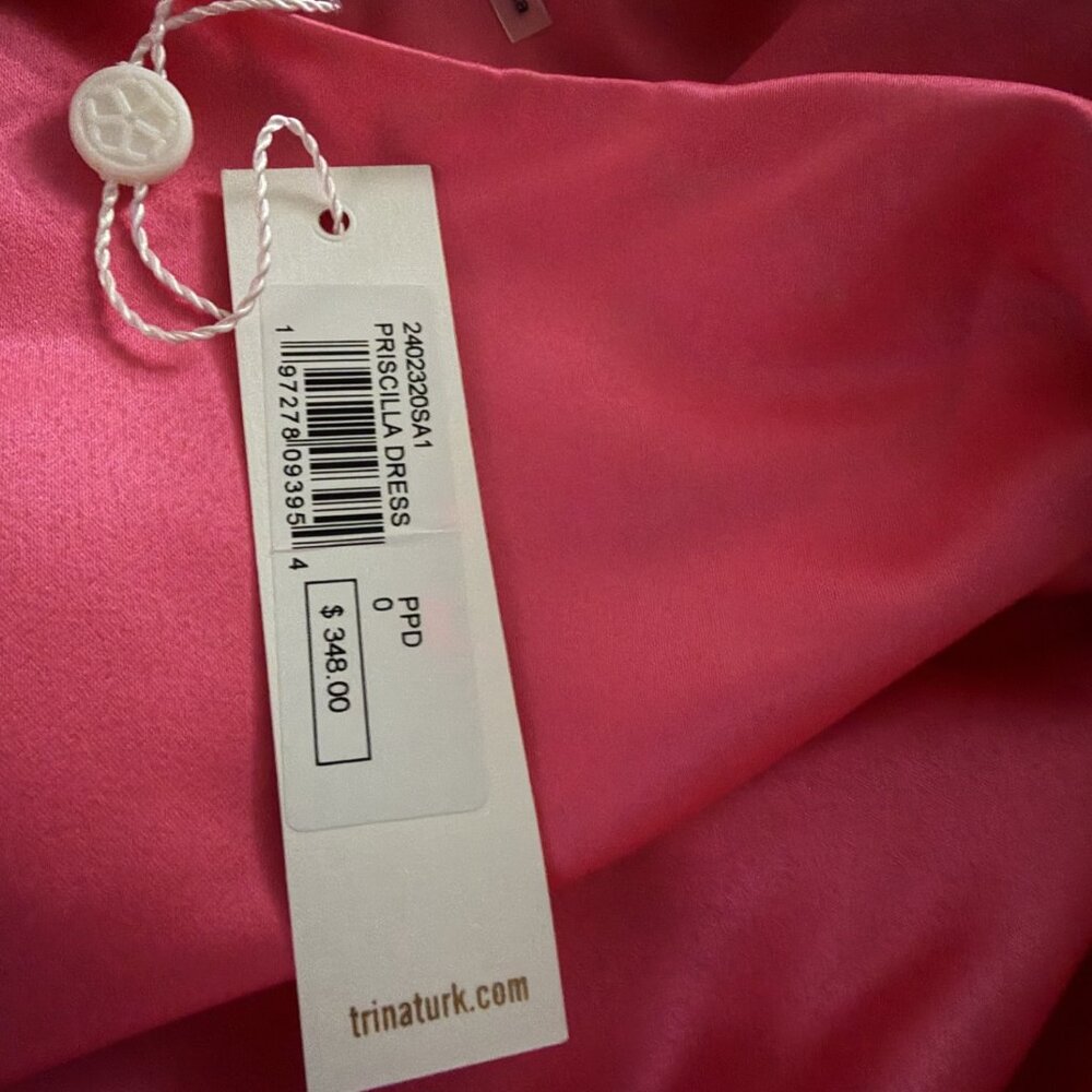 Trina Turk Priscilla Dress Pink Paradise Size 0 - Picture 3 of 3